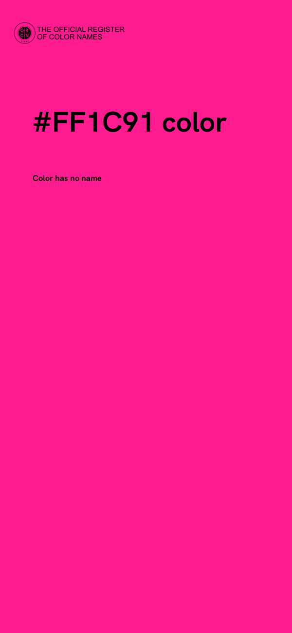 #FF1C91 color image