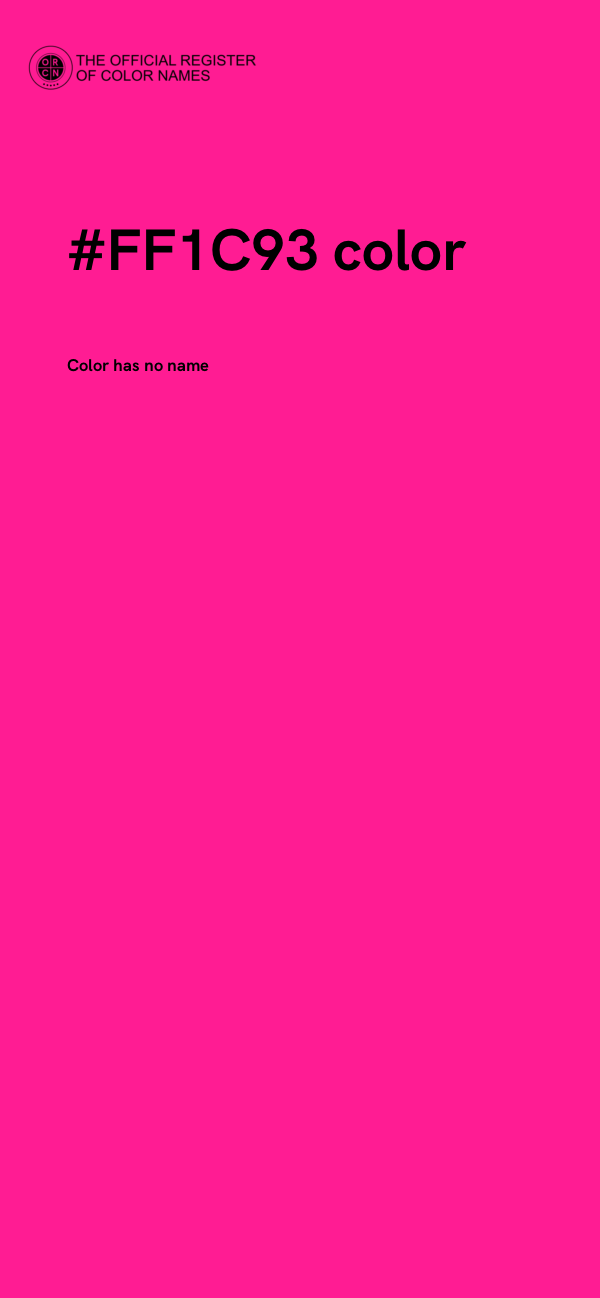 #FF1C93 color image