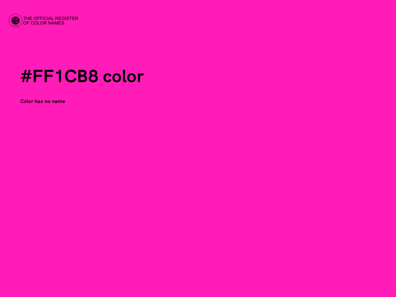 #FF1CB8 color image