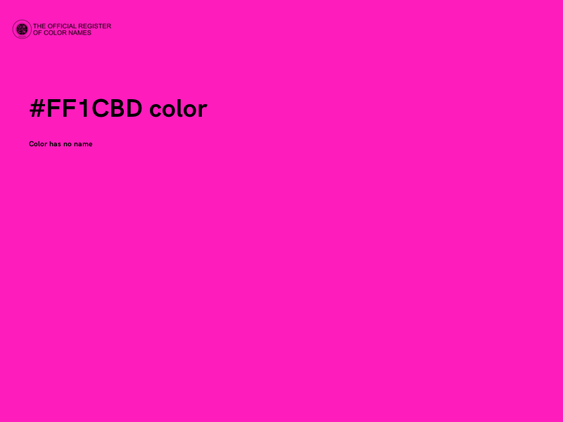 #FF1CBD color image