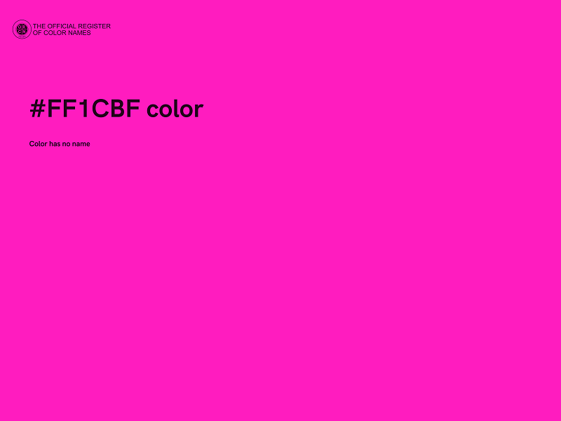 #FF1CBF color image