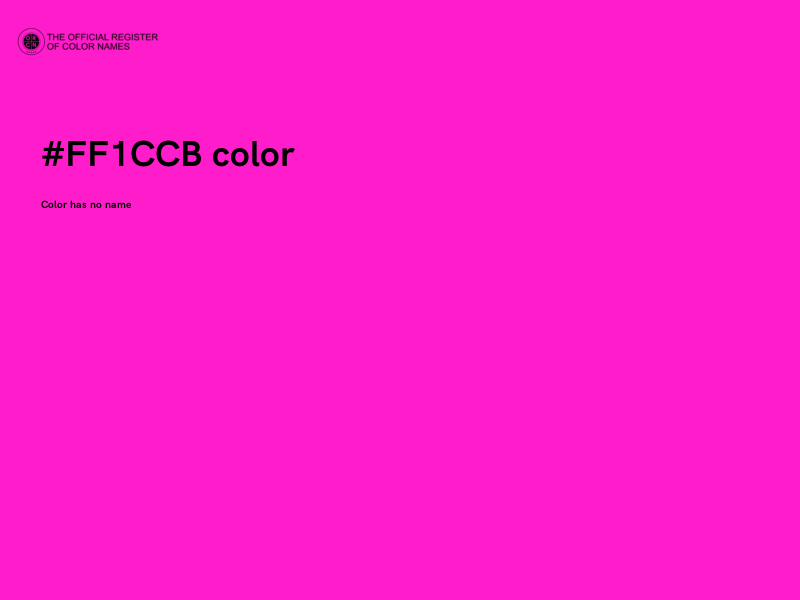 #FF1CCB color image