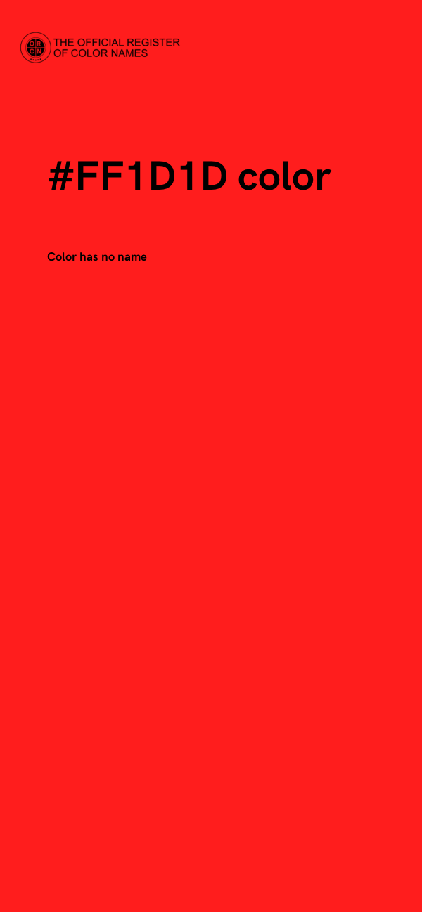 #FF1D1D color image