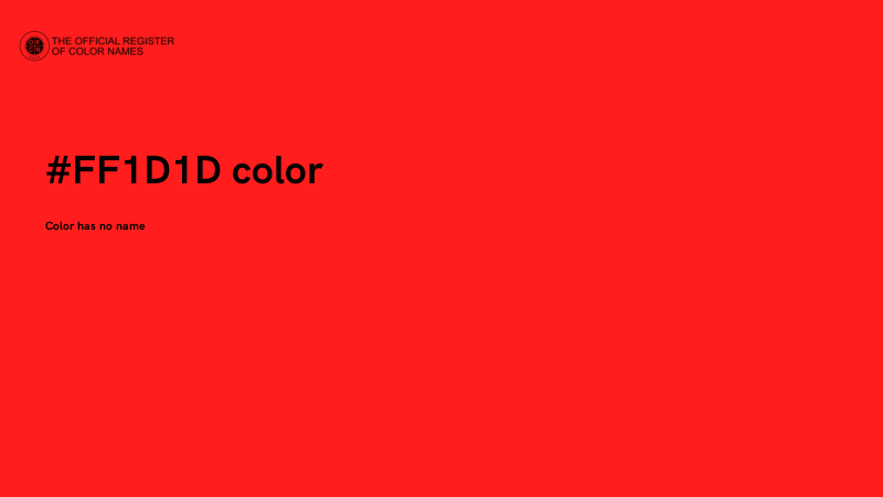 #FF1D1D color image