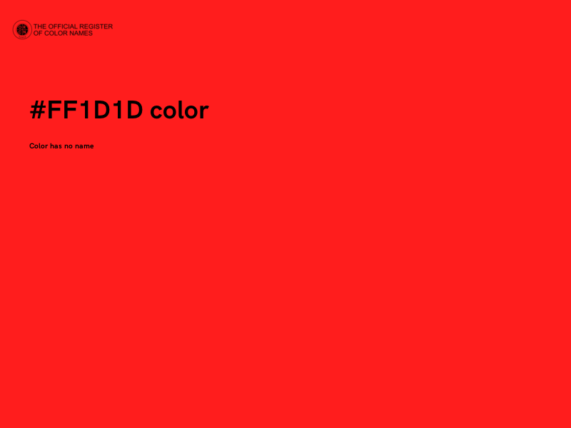 #FF1D1D color image