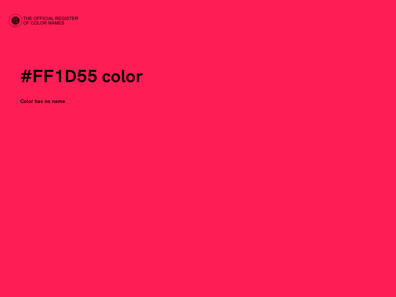 #FF1D55 color image