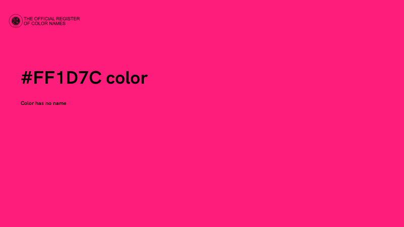 #FF1D7C color image