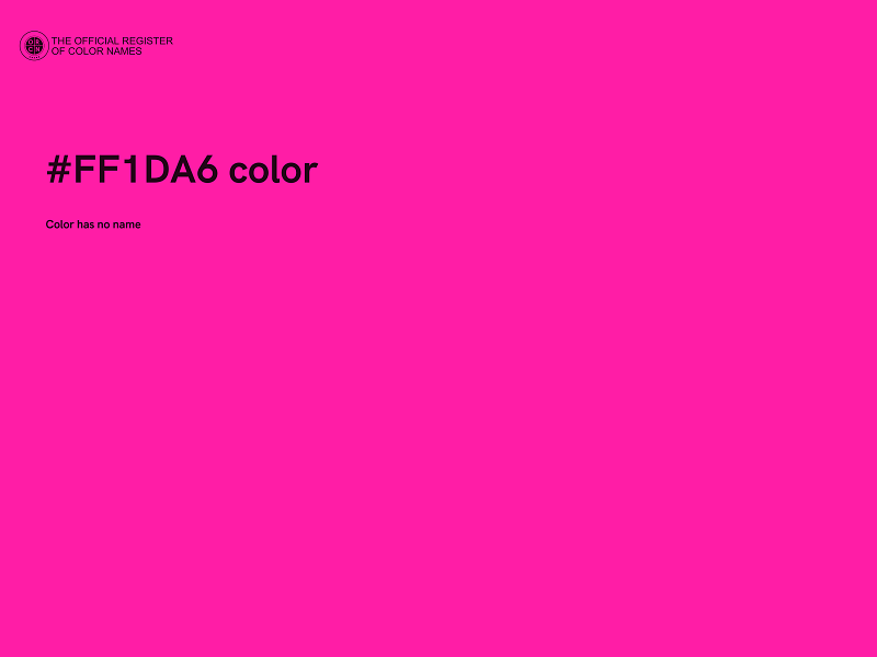 #FF1DA6 color image