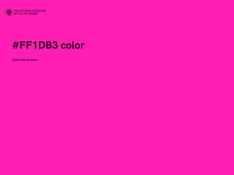 #FF1DB3 color image