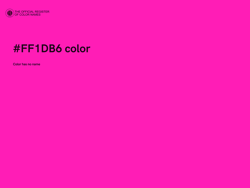 #FF1DB6 color image
