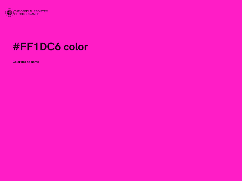 #FF1DC6 color image