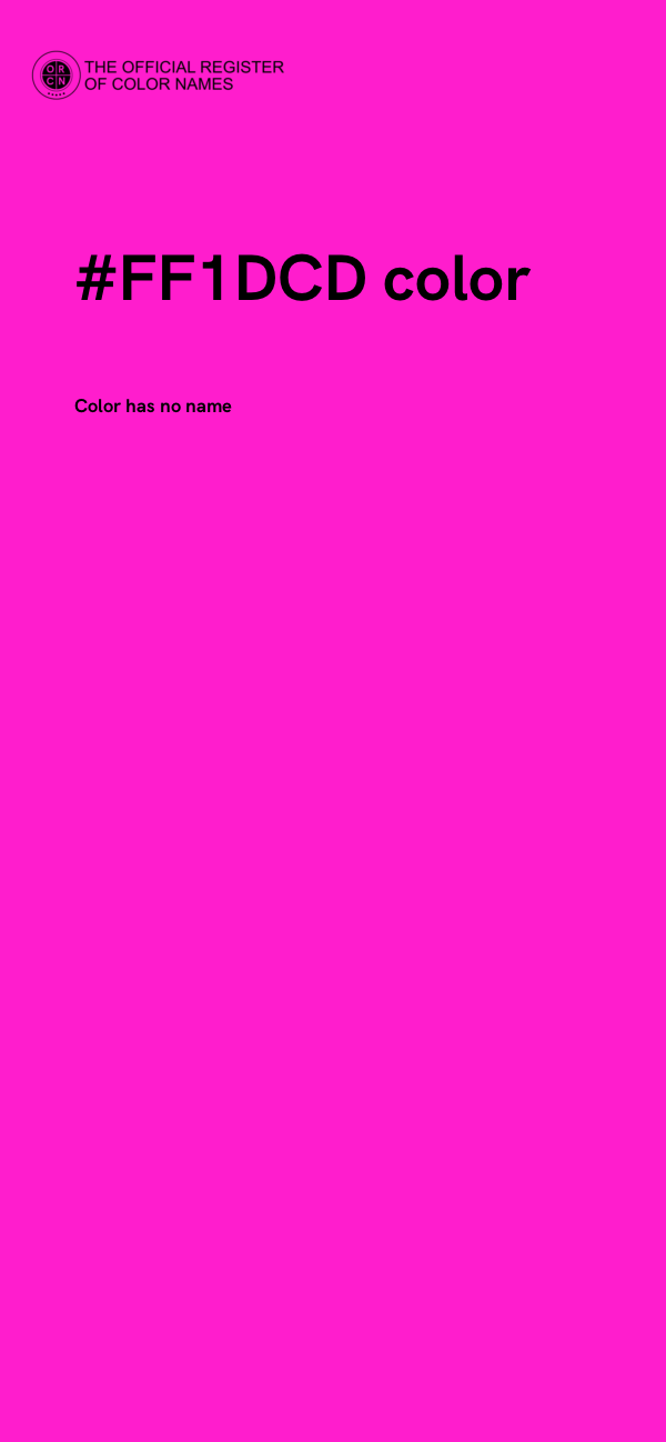 #FF1DCD color image
