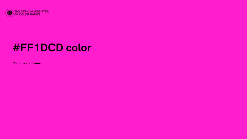 #FF1DCD color image