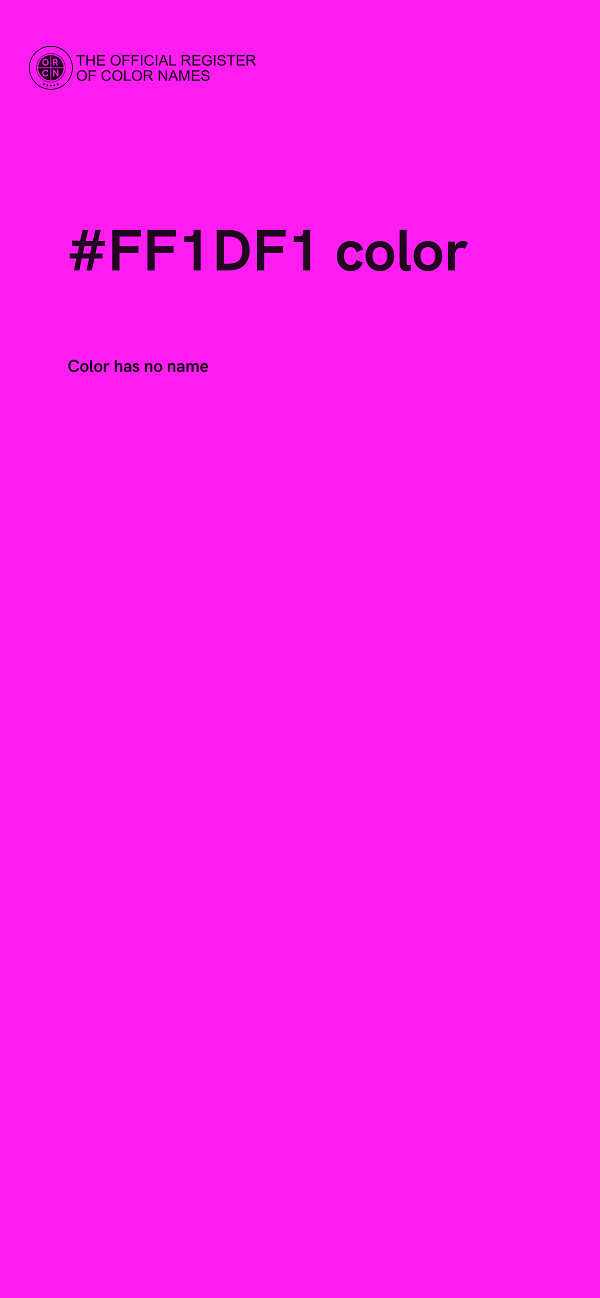 #FF1DF1 color image