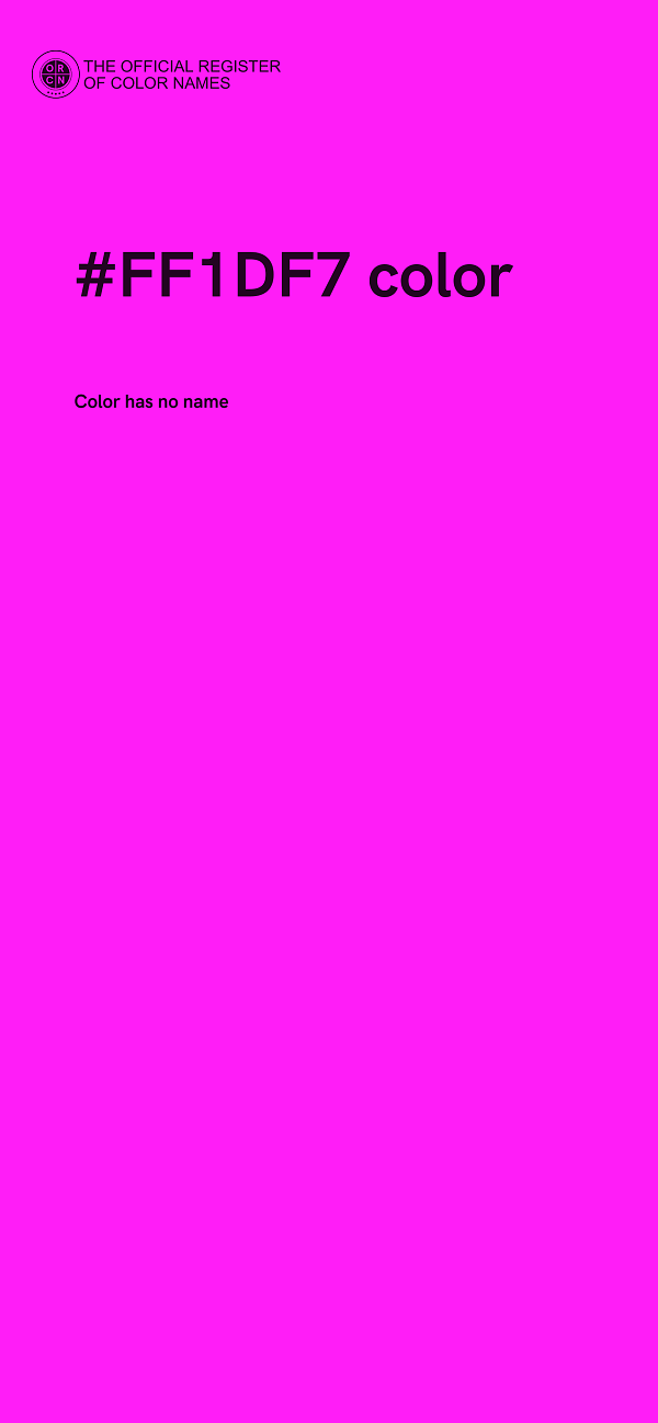 #FF1DF7 color image