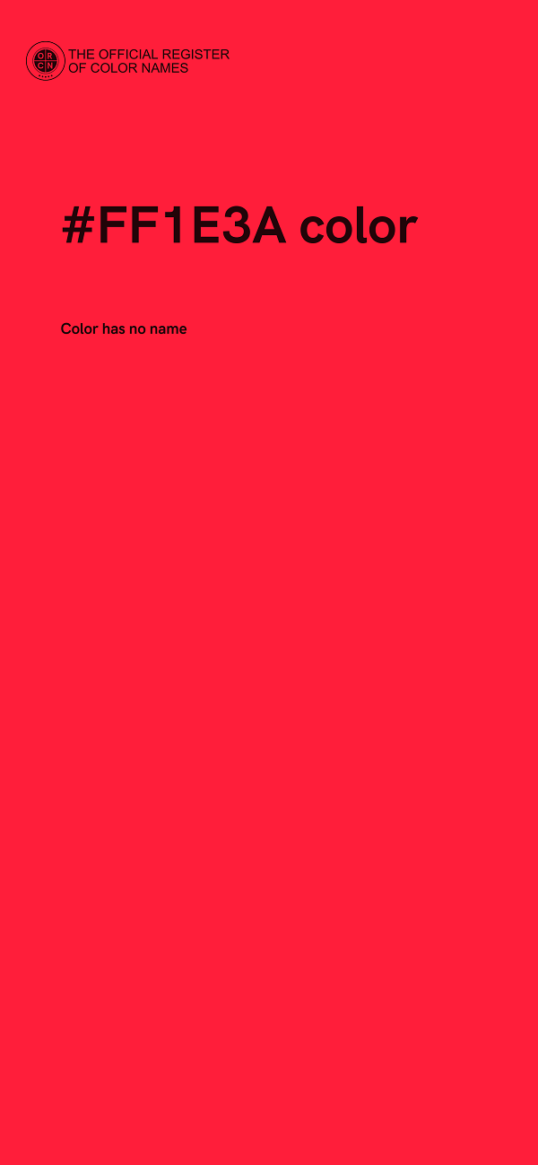 #FF1E3A color image