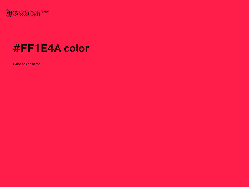 #FF1E4A color image
