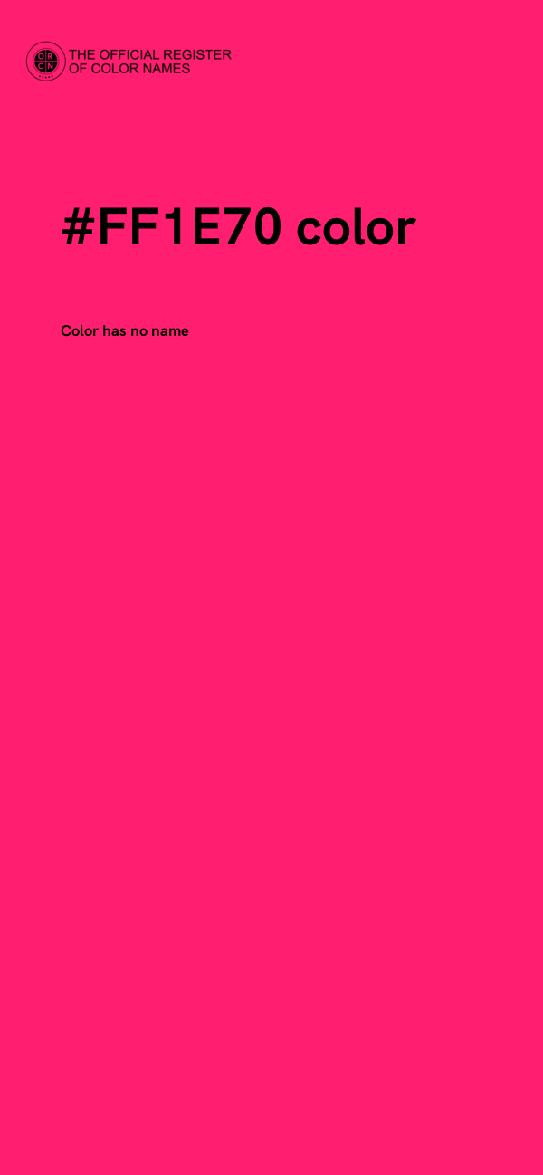 #FF1E70 color image