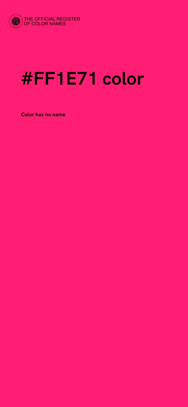#FF1E71 color image