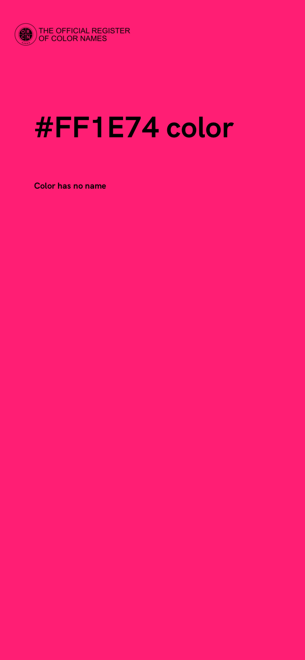 #FF1E74 color image