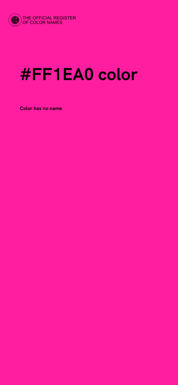 #FF1EA0 color image