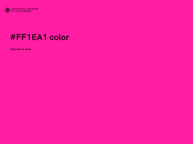 #FF1EA1 color image