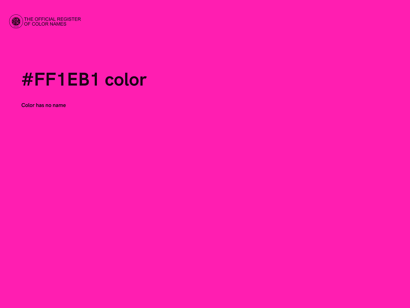 #FF1EB1 color image