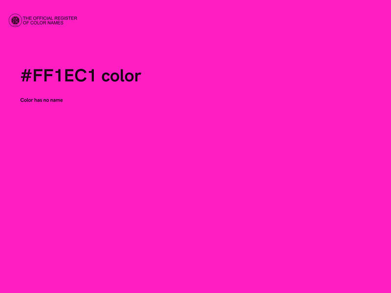 #FF1EC1 color image