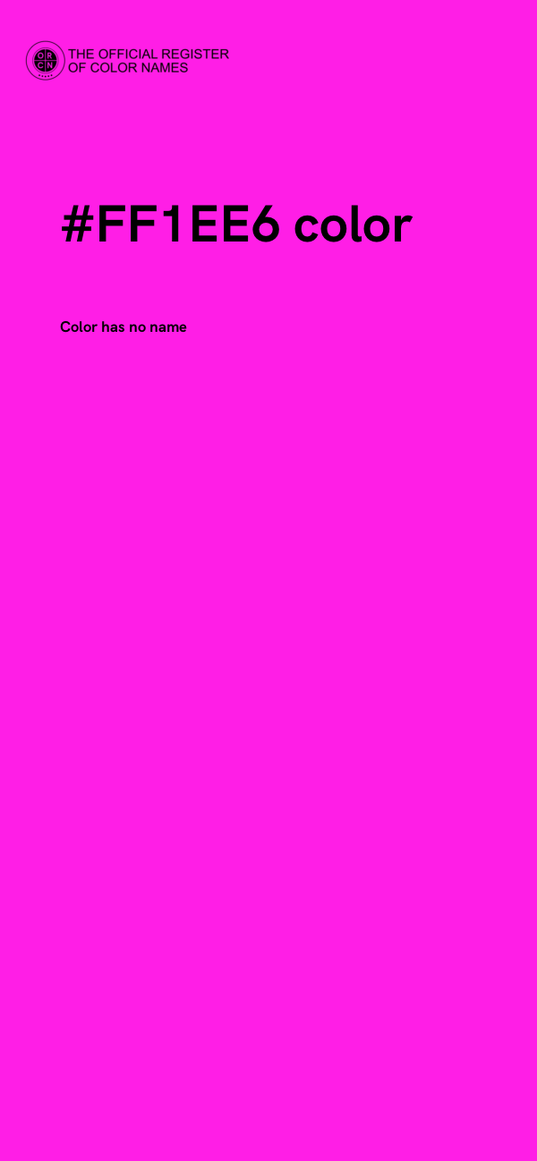 #FF1EE6 color image