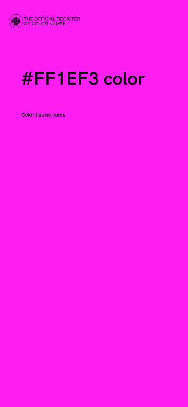 #FF1EF3 color image