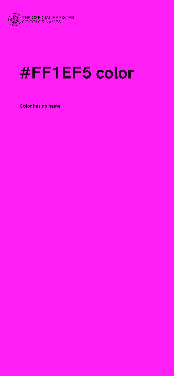 #FF1EF5 color image
