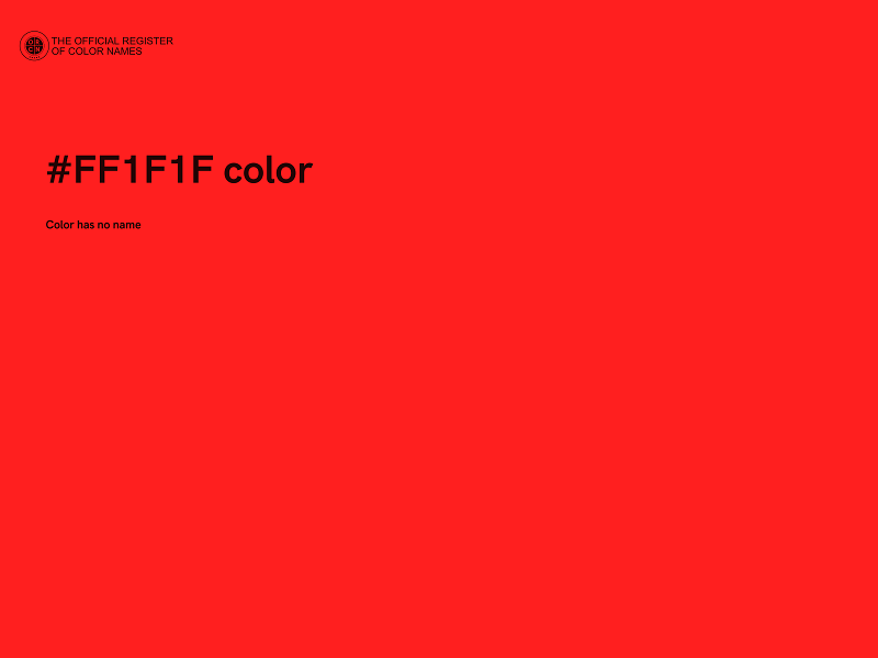 #FF1F1F color image