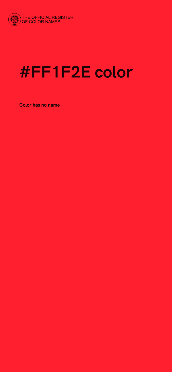 #FF1F2E color image