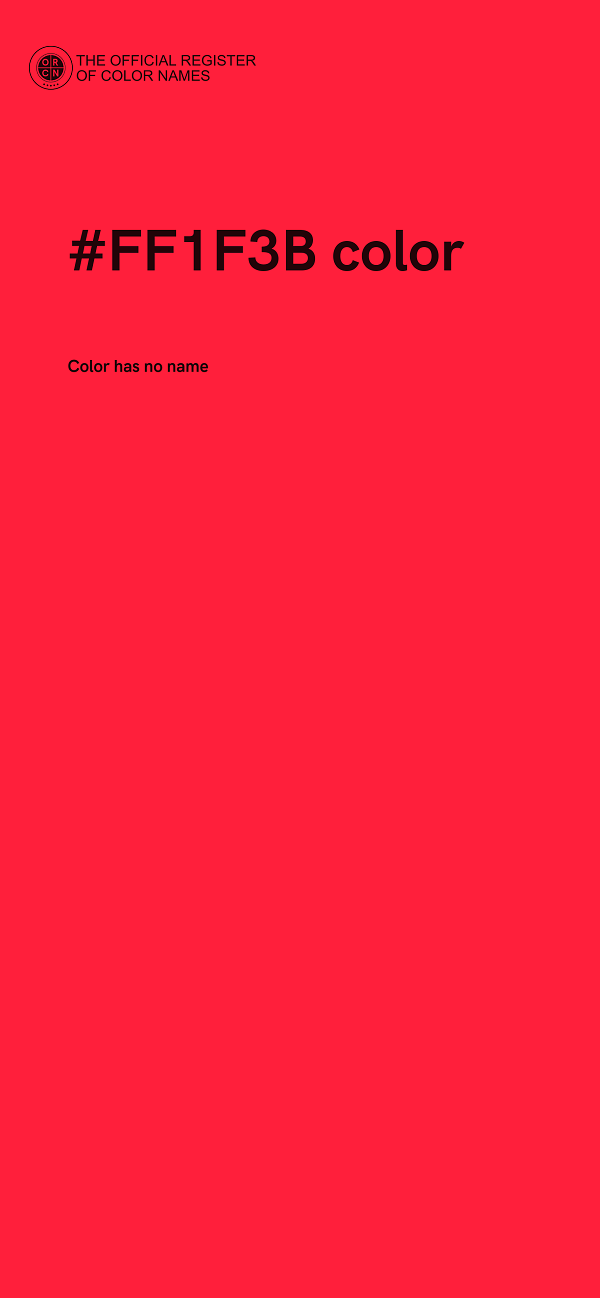 #FF1F3B color image