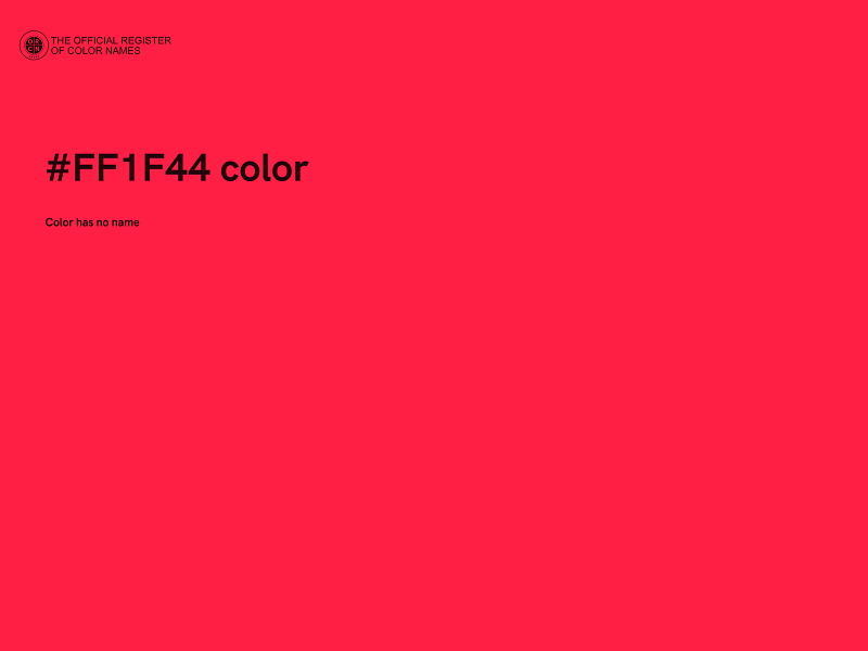 #FF1F44 color image