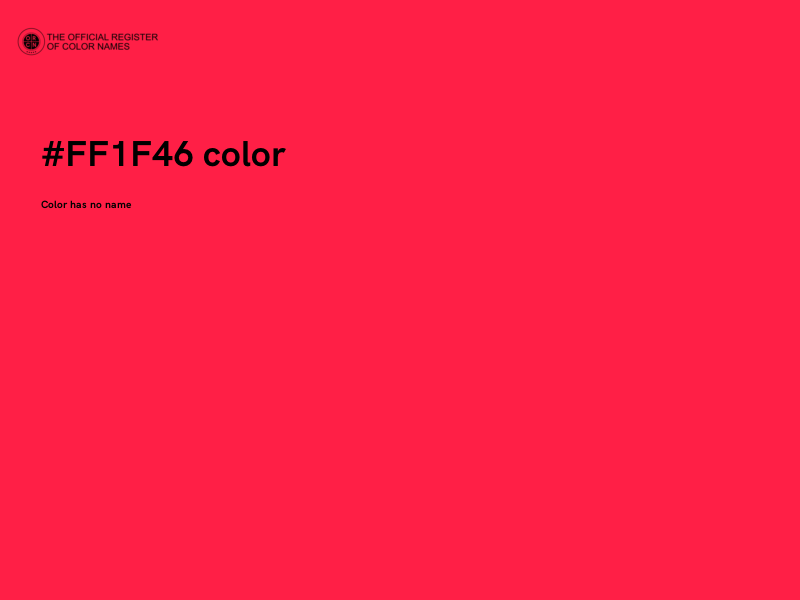 #FF1F46 color image