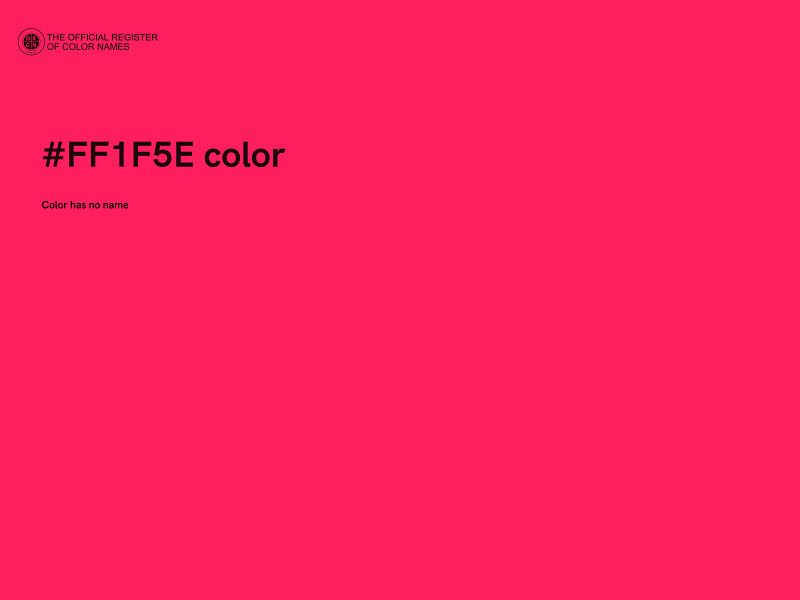 #FF1F5E color image