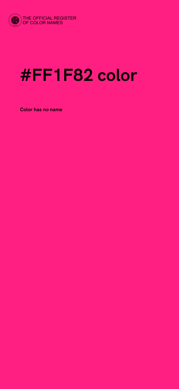 #FF1F82 color image