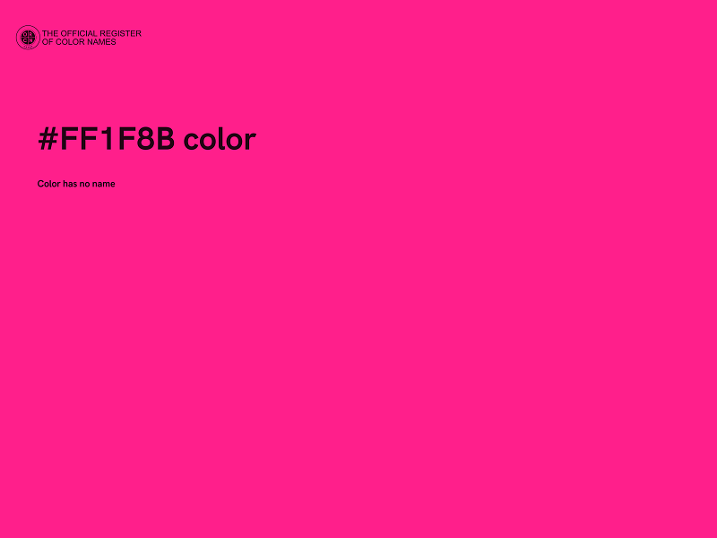 #FF1F8B color image