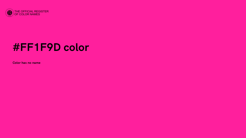 #FF1F9D color image