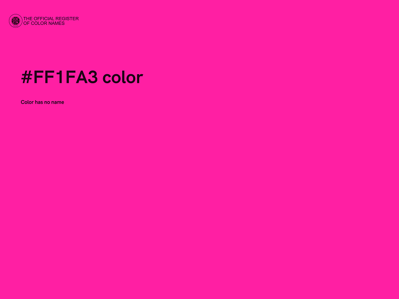 #FF1FA3 color image