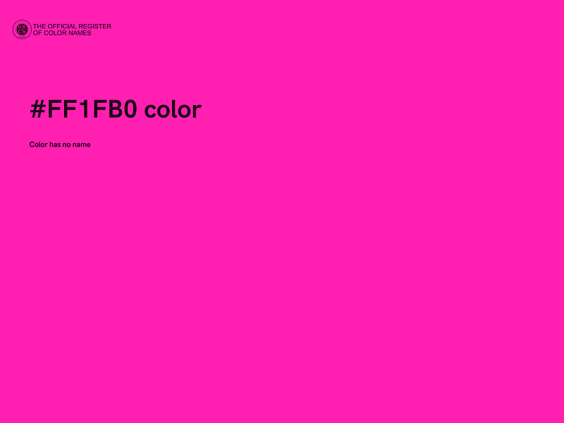 #FF1FB0 color image