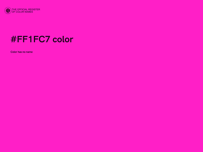 #FF1FC7 color image