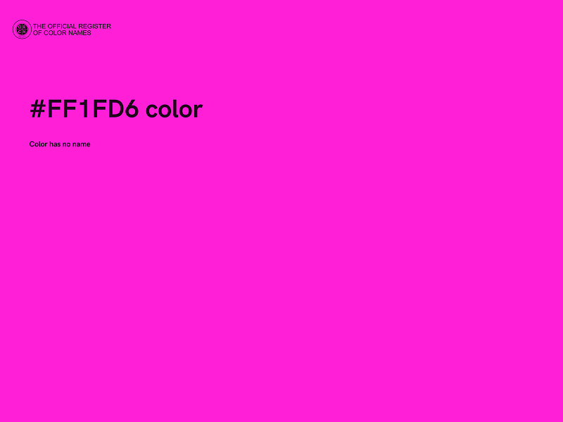 #FF1FD6 color image