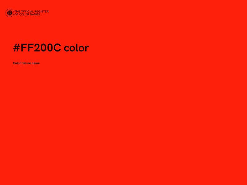 #FF200C color image