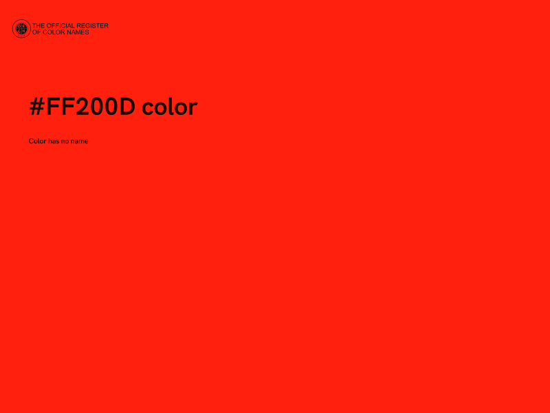 #FF200D color image