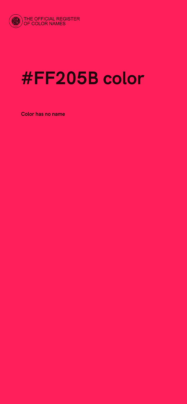 #FF205B color image