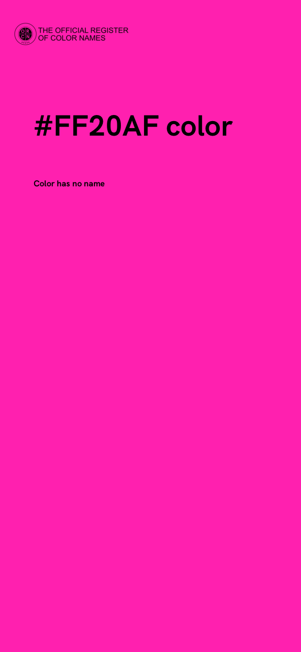#FF20AF color image