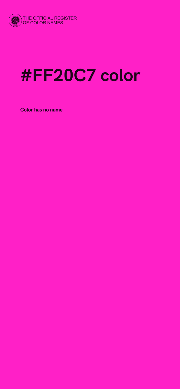 #FF20C7 color image