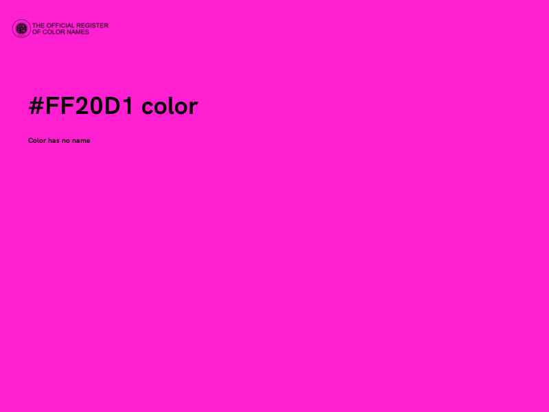 #FF20D1 color image